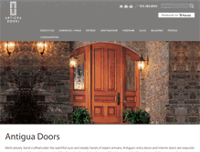 Tablet Screenshot of antiguadoors.com
